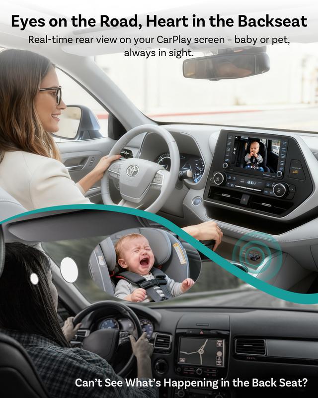 Vireo Baby Car Camera + Wireless CarPlay Adapter