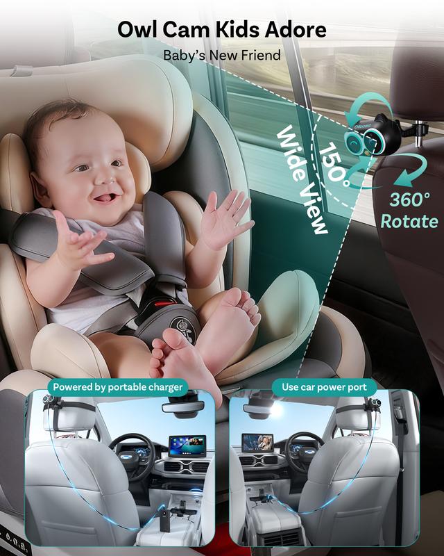 Vireo Baby Car Camera + Wireless CarPlay Adapter